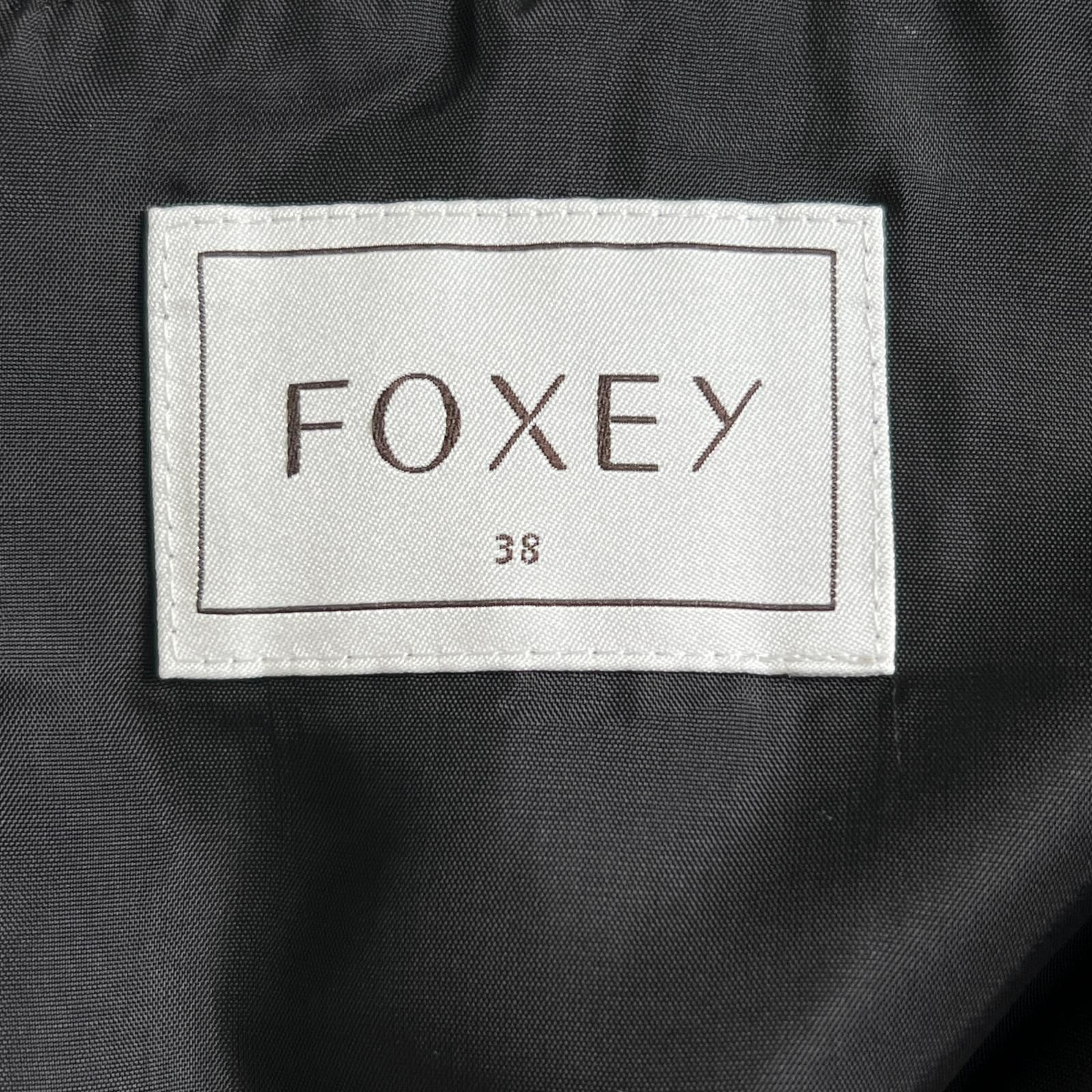 極美品▲FOXEY フォクシー ウール100％ 花柄 総レース ノースリーブ ワンピース ブラック 38 日本製 正規品　レディース 極美品△FOXEY フォクシー ウール100％ 花柄 総レース ノースリーブ