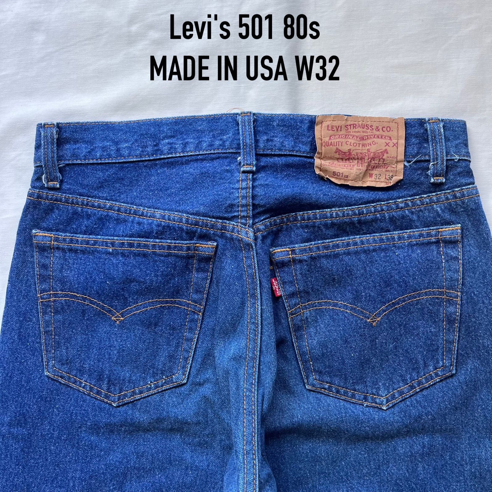 levi s リーバイス levis 501 ジーンズ デニム USA 80s w32 赤文字