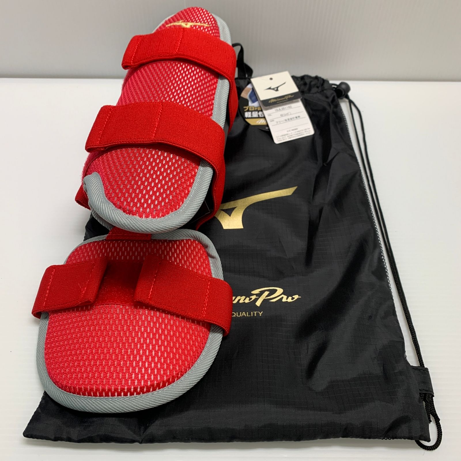 ミズノ MIZUNO フットガード フリー 右足左打者用 レッド 1DJLG51162 H-4369