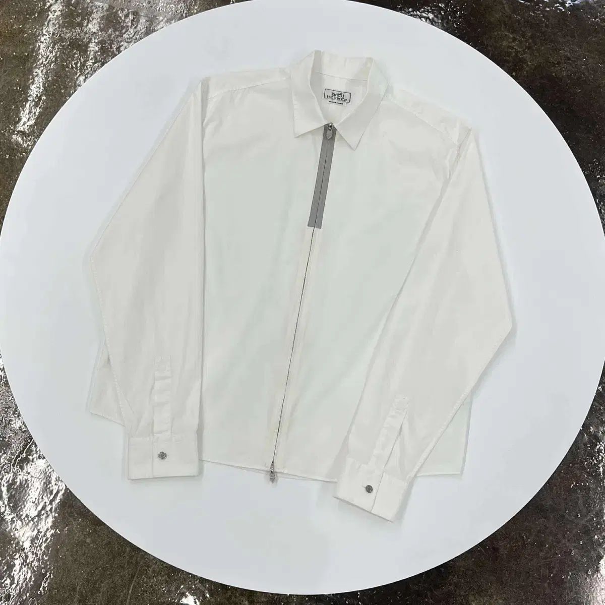 42サイズ Hermes ツーウェイ ジップアップ シャツ