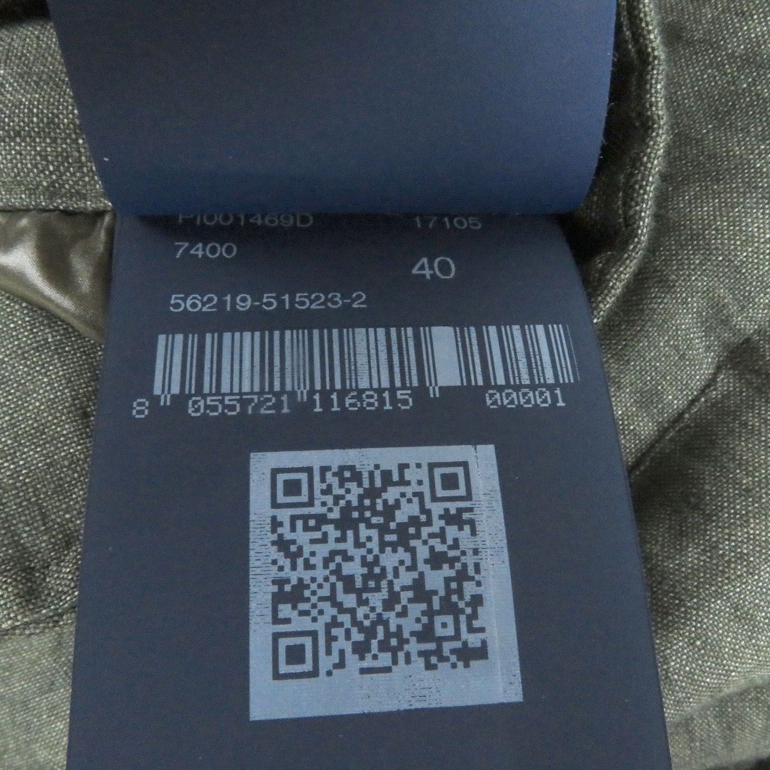 美品□Herno ヘルノ 2021年製 PI001469D リネン100％ ロゴボタン