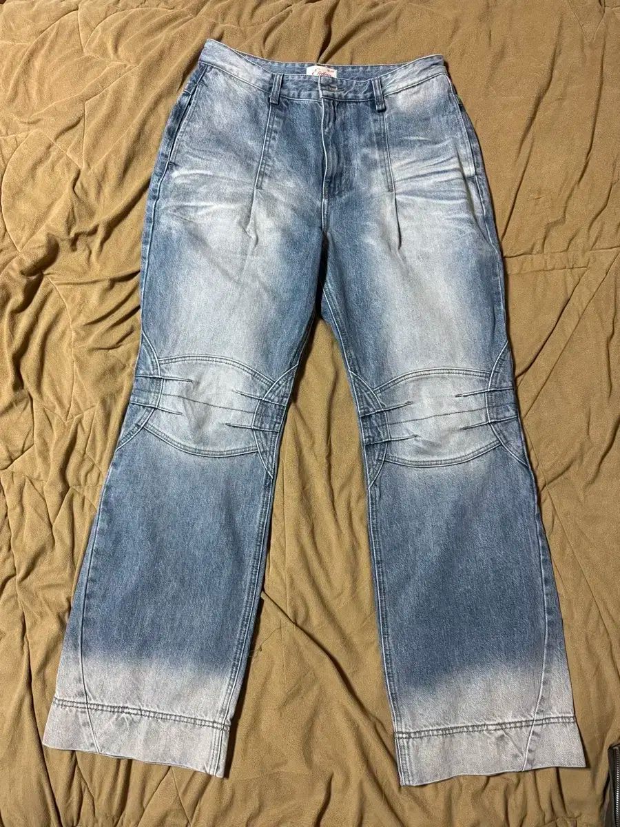 M etce バイカー デニム パンツ