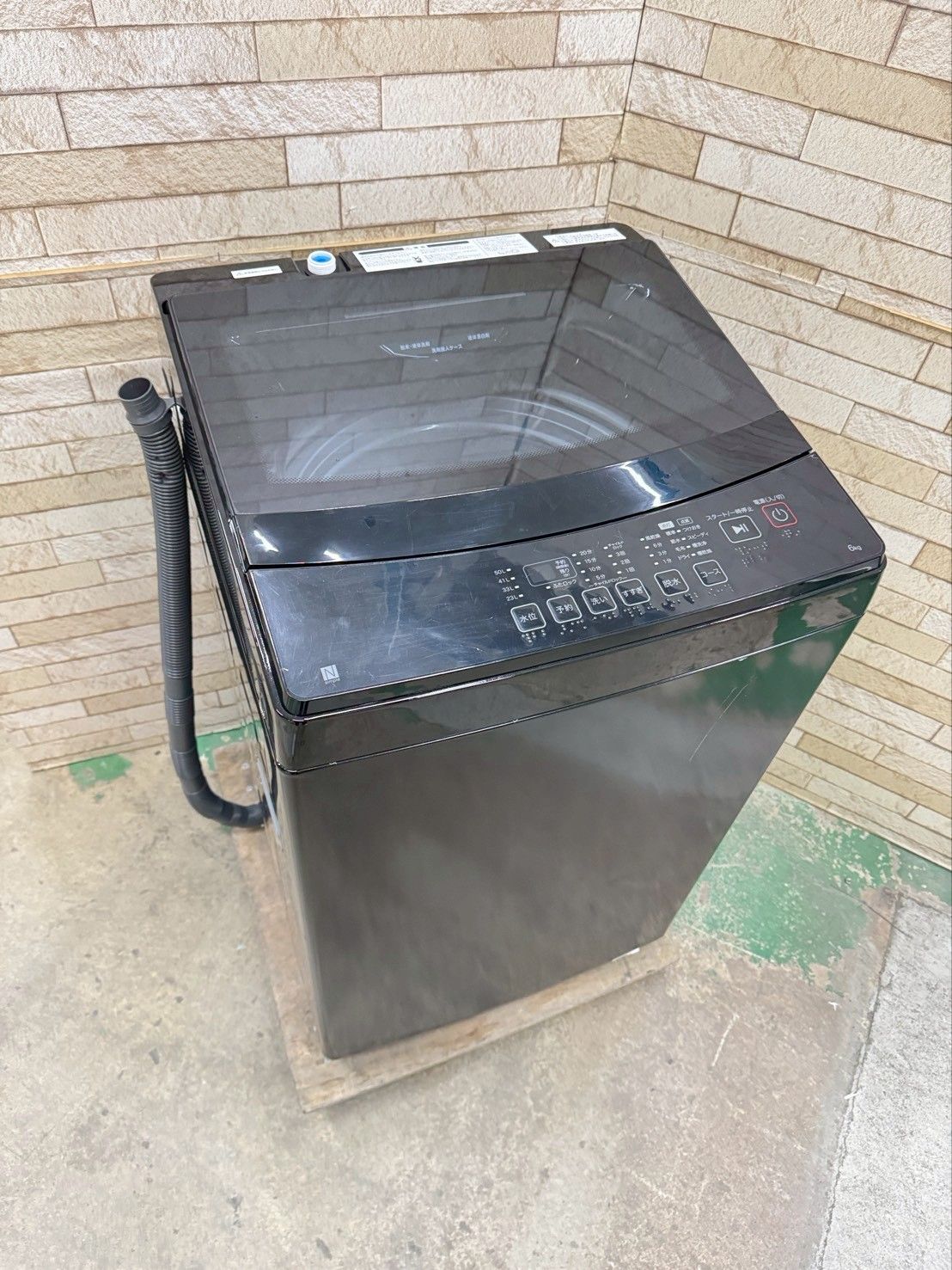 大阪送料無料☆3か月保障付き☆洗濯機☆ニトリ☆6kg☆2024年☆NT60L1BK