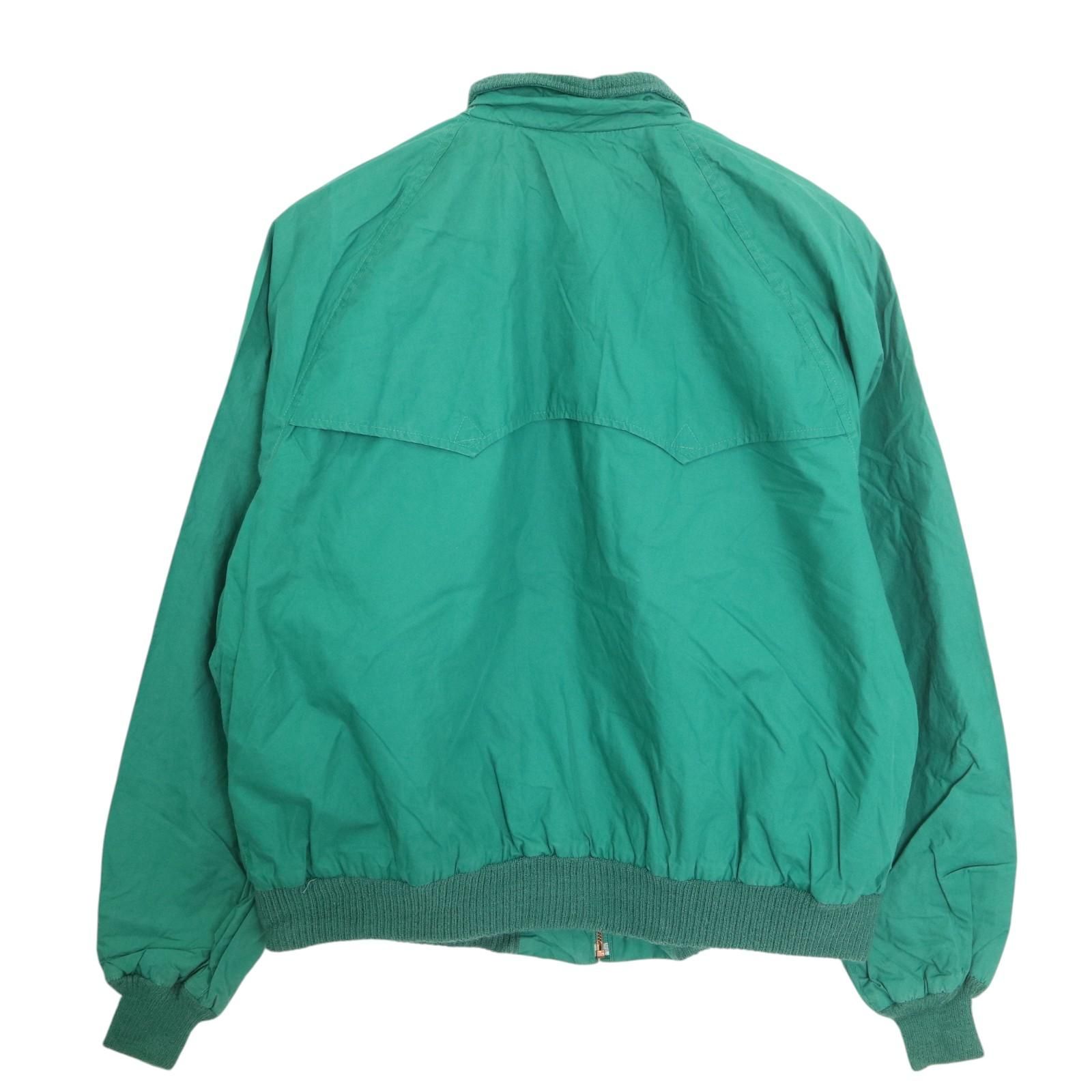 90年代 Polo by Ralph Lauren ポロ ラルフローレン ハリントンジャケット スイングトップ グリーン メンズ M 古着 A3864