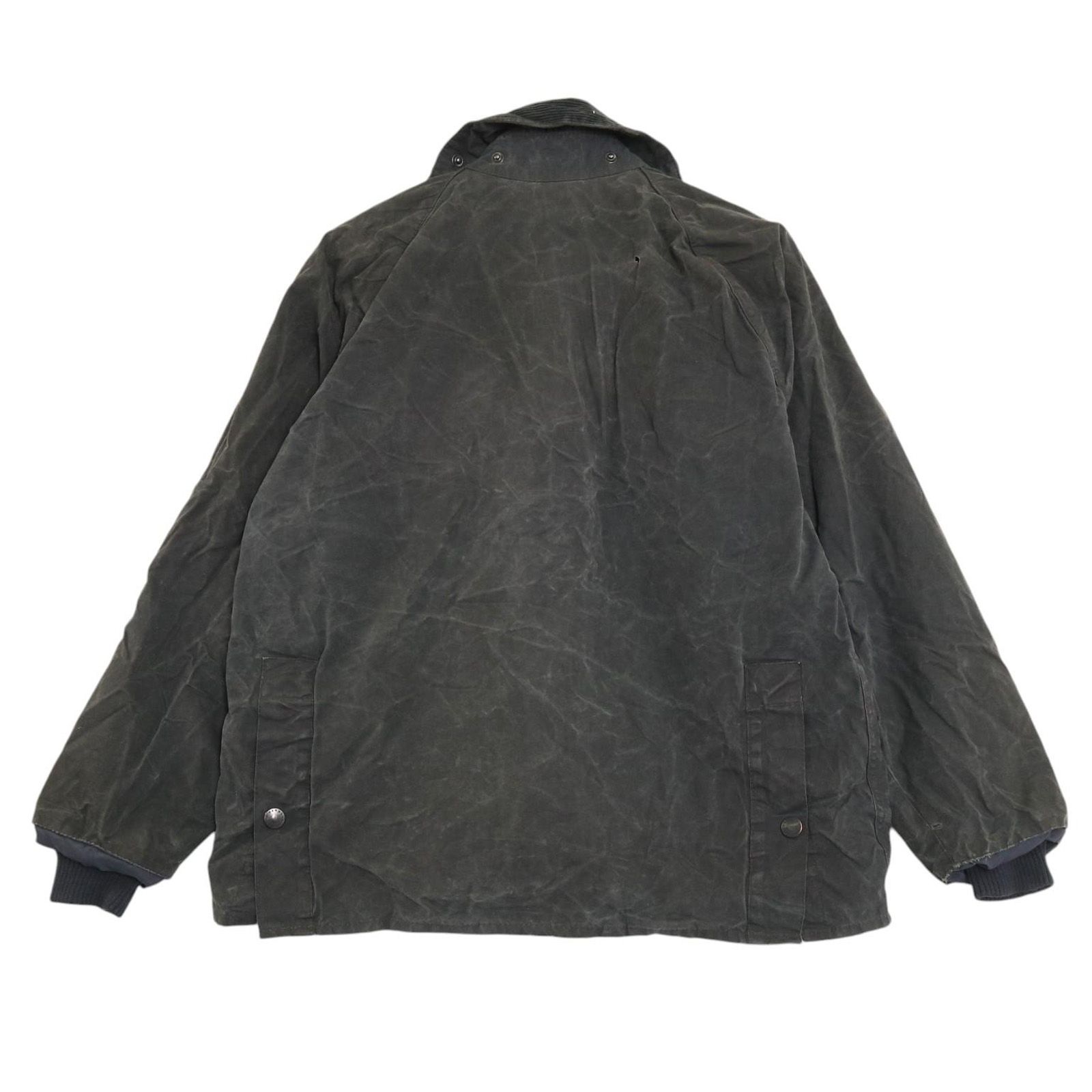 00年代 イングランド製 Barbour バブアー BEDALEビデイル オイルドジャケット ブラック メンズ C40 120CM 古着 A4548
