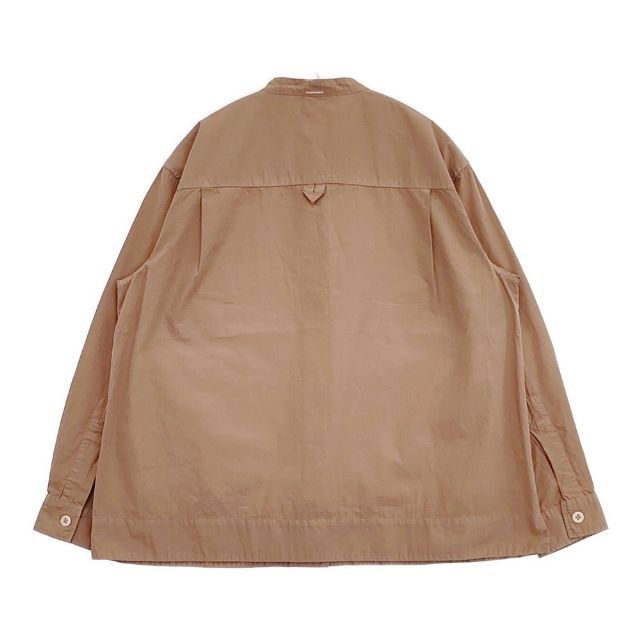 MHL. 595-4153501 COMPACT COTTON POPLIN 長袖シャツ 24SS ブラウン レディース エムエイチエル 5-1103M∞