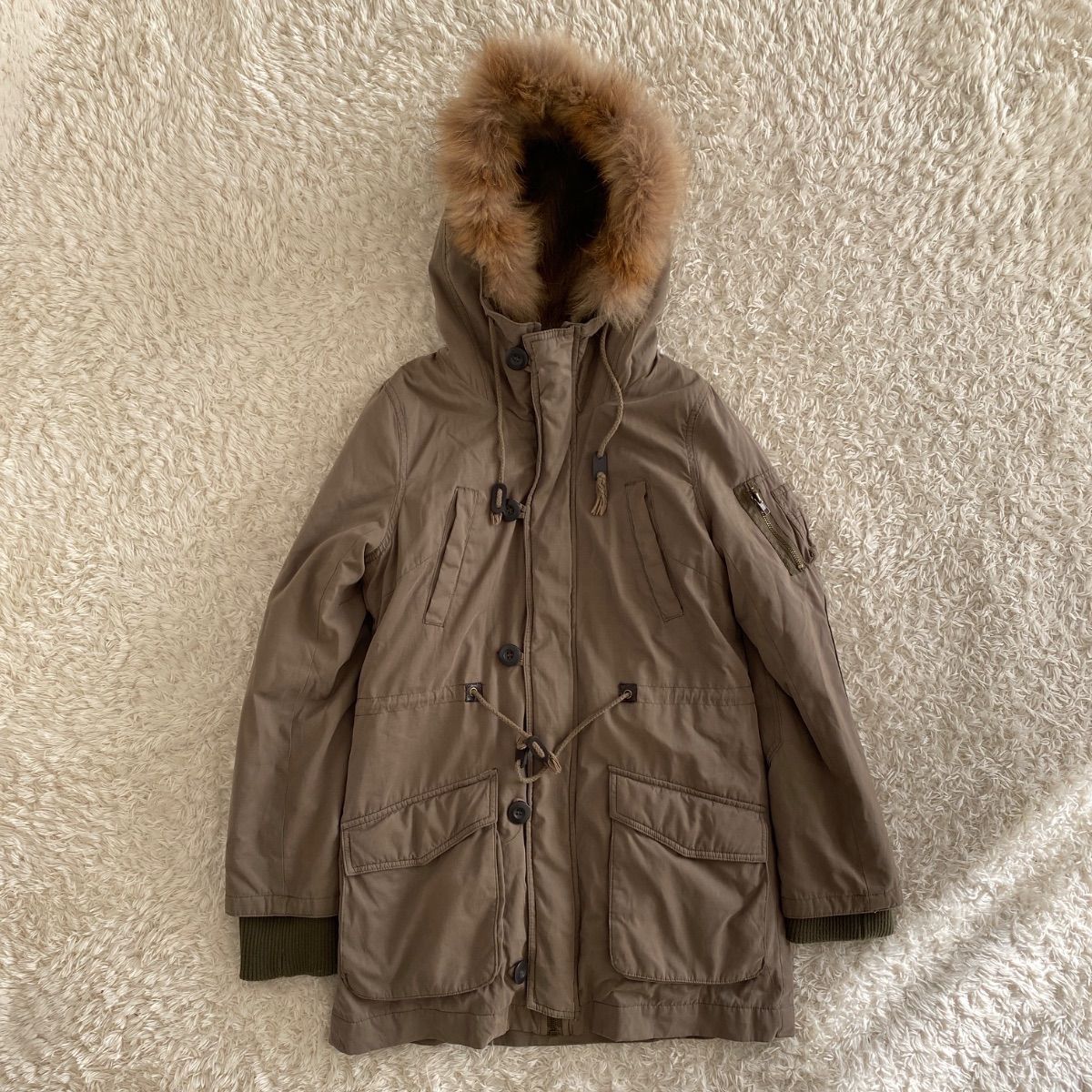 平成ギャル y2k グランジフェアリーモッズコート ファー インナー付き