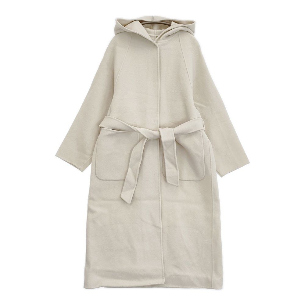 IENA モッサーダブルフェイス フードコート 定価72600円 サイズ38 コート 23 AW オフホワイト レディース イエナ 5 1103 A