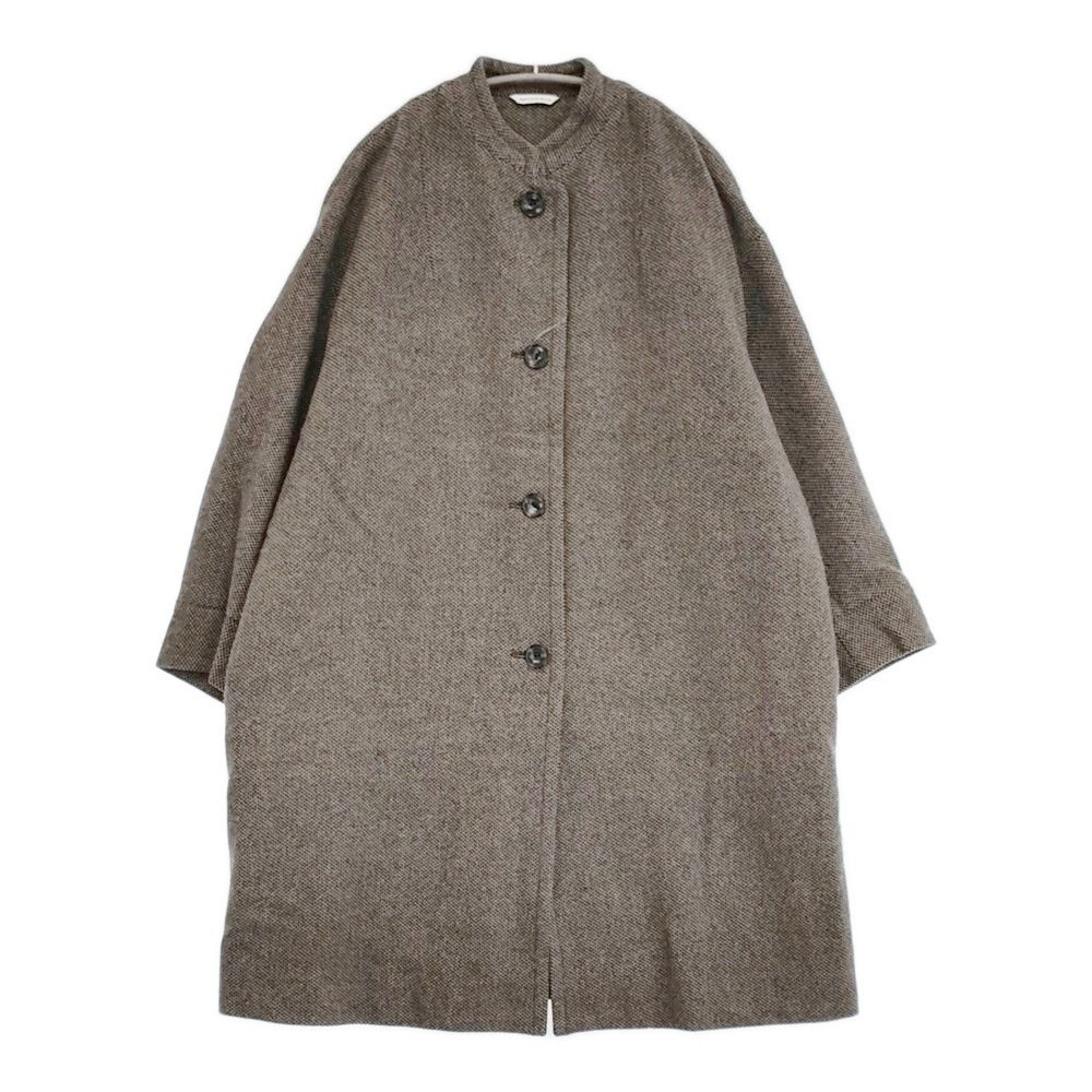 ARTS-SCIENCE 0213-L1102-3206 サイズ1 ウールアンゴラ スタンド コート 21AW ベージュ ブラック レディース アーツ-サイエンス 5-1103A