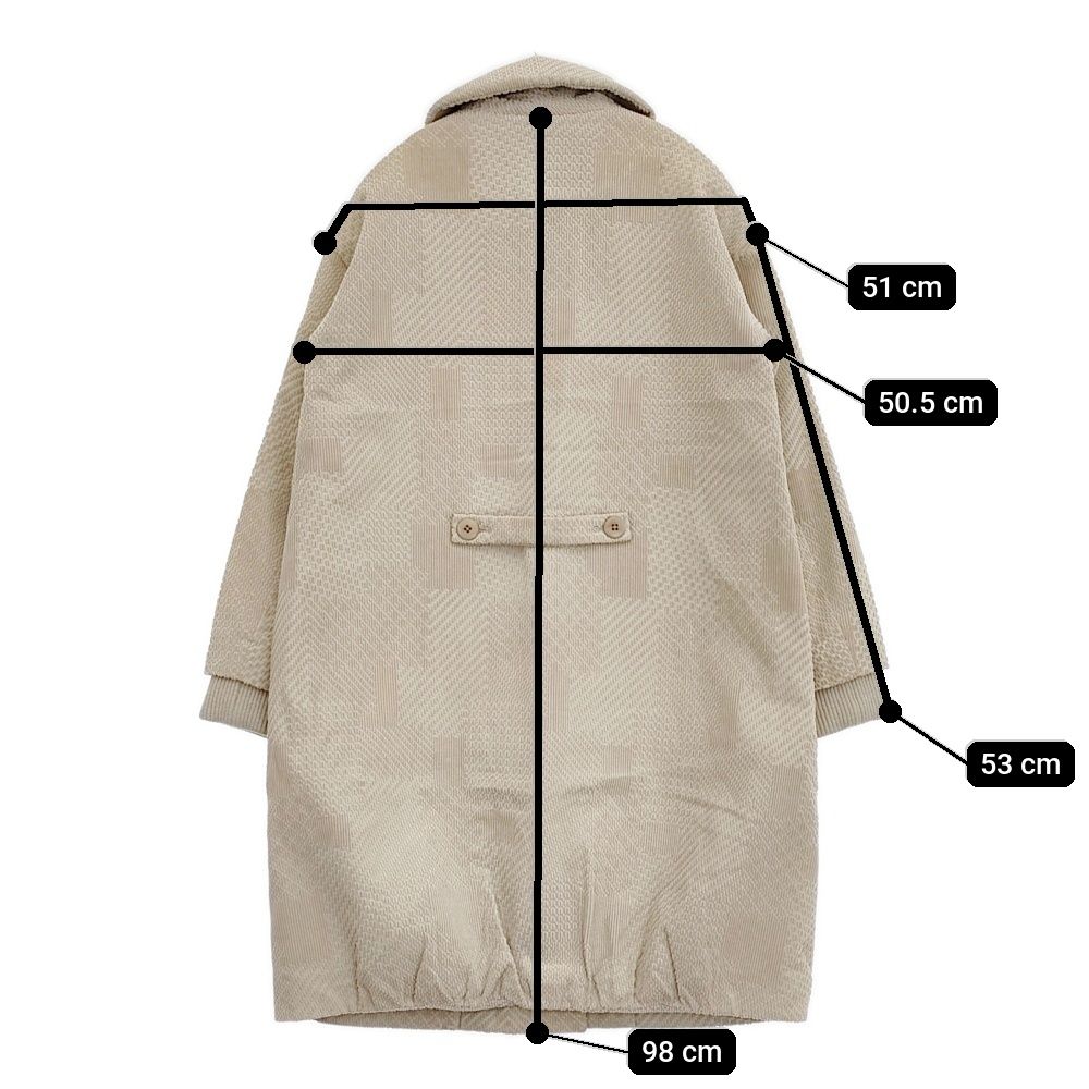 mina perhonen land puzzle sa6415 サイズ36 コーデュロイ コート