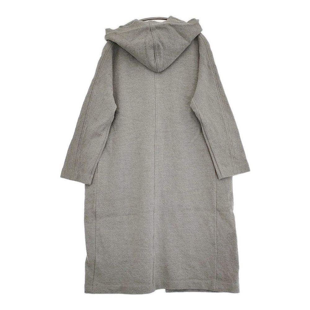 evam eva プレスウールフーデッドコート E183K063 定価42000円 サイズ1 コート グレー レディース エヴァムエヴァ 5-1103T