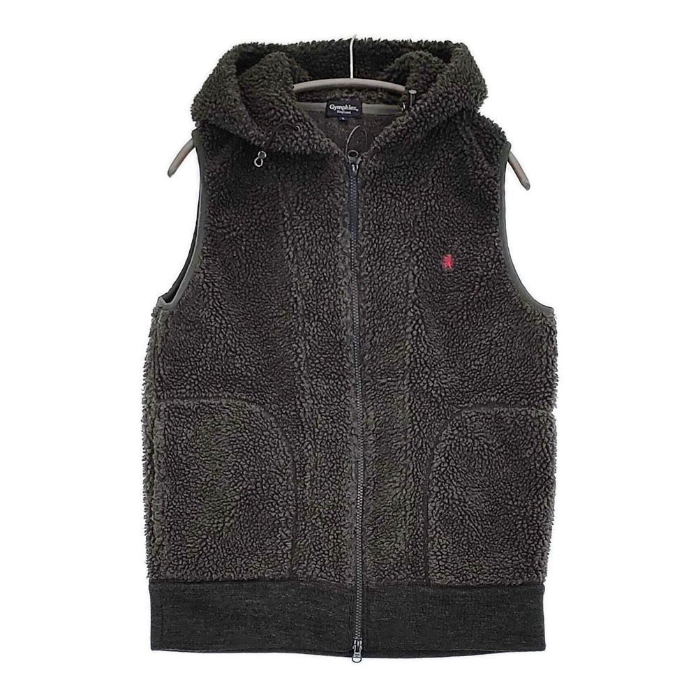 GYMPHLEX フード付きボアベスト サイズL 定価17380円 J-0855 PL ベスト