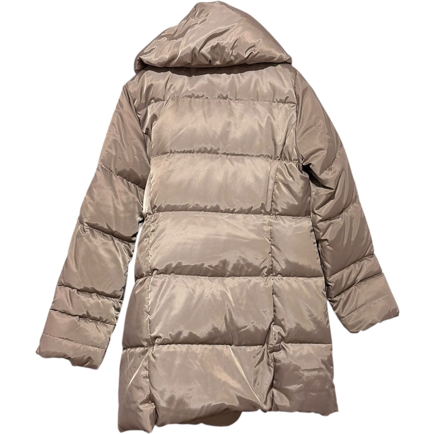 【美品✨】ルネ　ダウンコート　ロング　ショール　ブラウン　36 Z1609ROPE ロペ ショールカラー ダウンコート ロングダウンジャケット