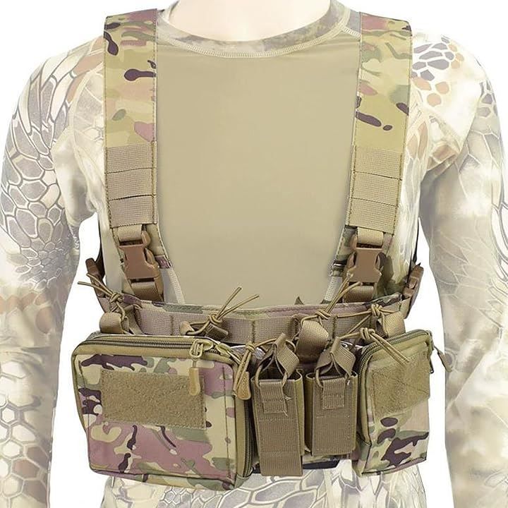 Silver u0026 Style チェストリグ 軽量 装備 m4 マガジンポーチ ライト