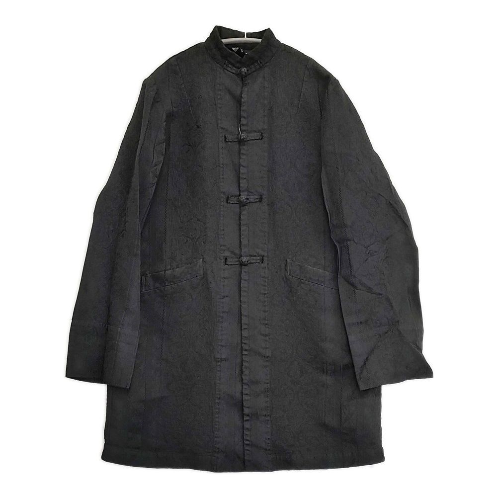 BLACK COMME des GARCONS チャイナコート ジャガード ポリエステル 染色加工 1J-J012 AD2012 ブラック メンズ ブラックコムデギャルソン 5-1103T