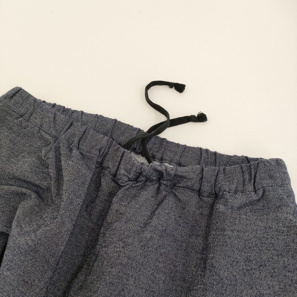 SILKKI シルッキ シルッキパンツ シルッキデニム サイズM 定価28600円 コットンシルク イージー パンツ ネイビー レディース【中古】5-1103G♪ SILKKI シルッキ シルッキパンツ シルッキデニム サイズM 定価28600円