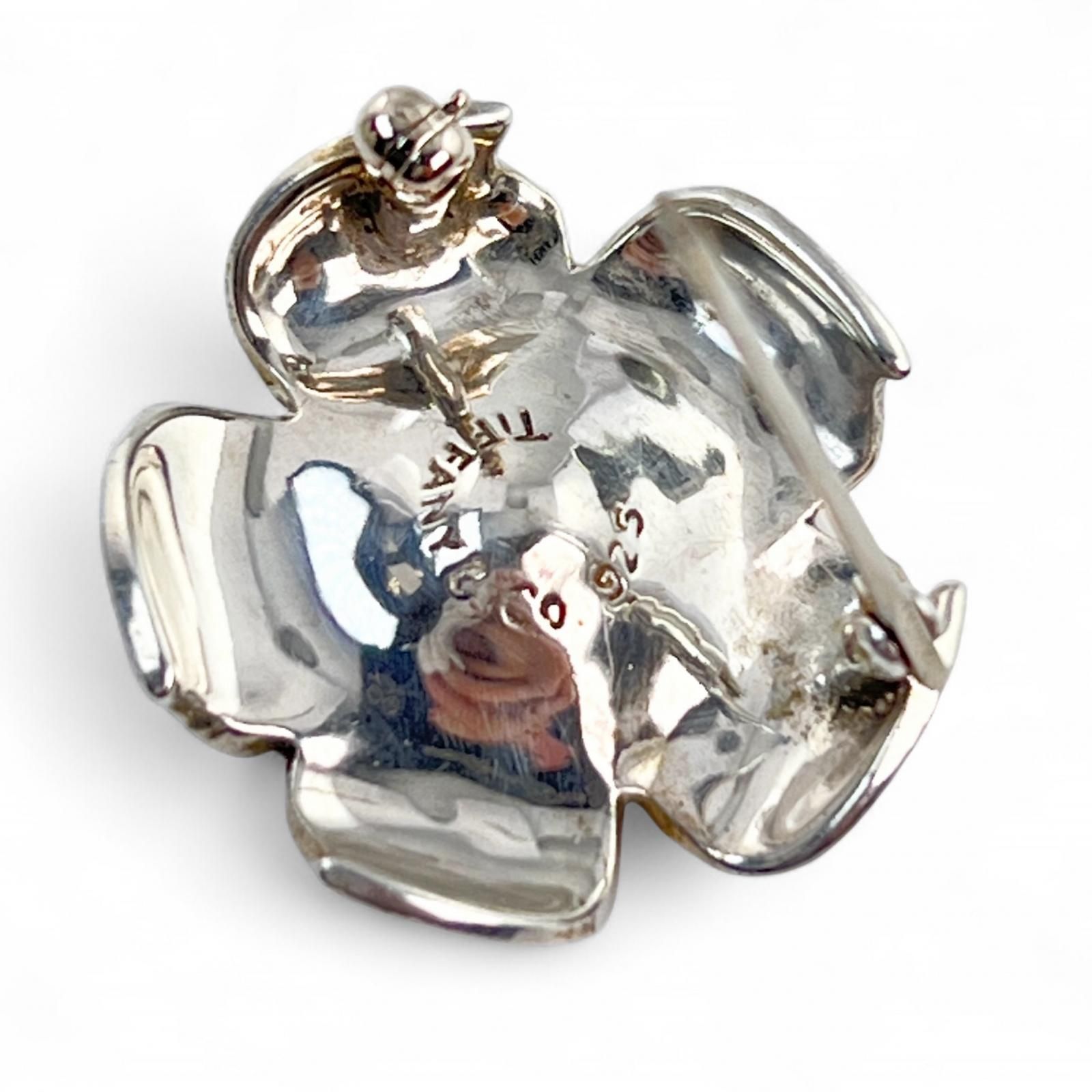 美品△TIFFANY&Co. ティファニー SV925 フラワーモチーフ 花形