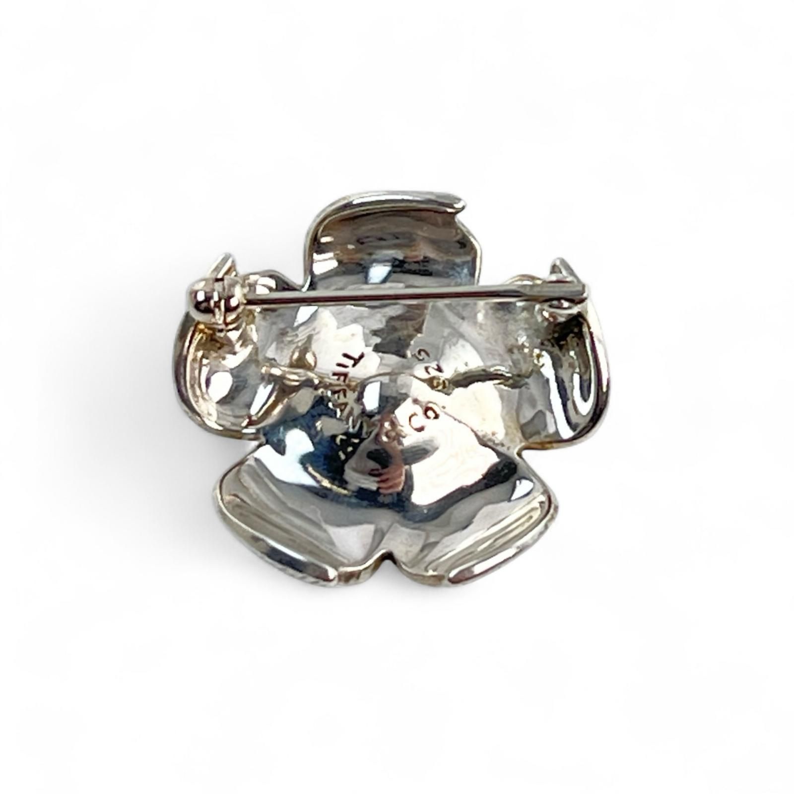 美品 ティファニー ブローチ SV925 シルバー 花 モチーフ 美品 ティファニー ブローチ SV925 シルバー 花モチーフ