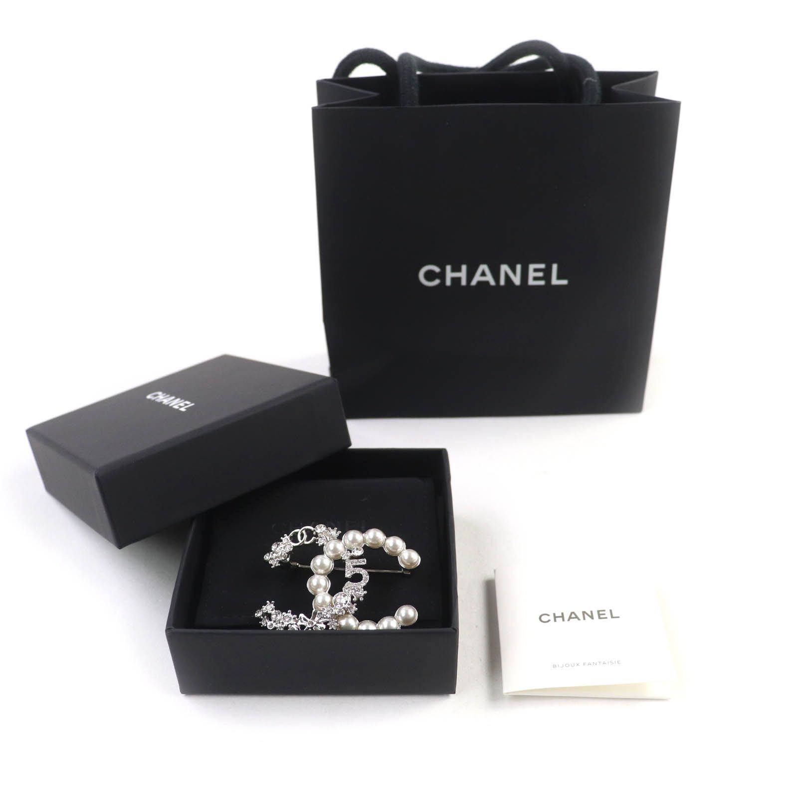 極美品☆CHANEL シャネル B23P No.5 ココマーク ラインストーン F