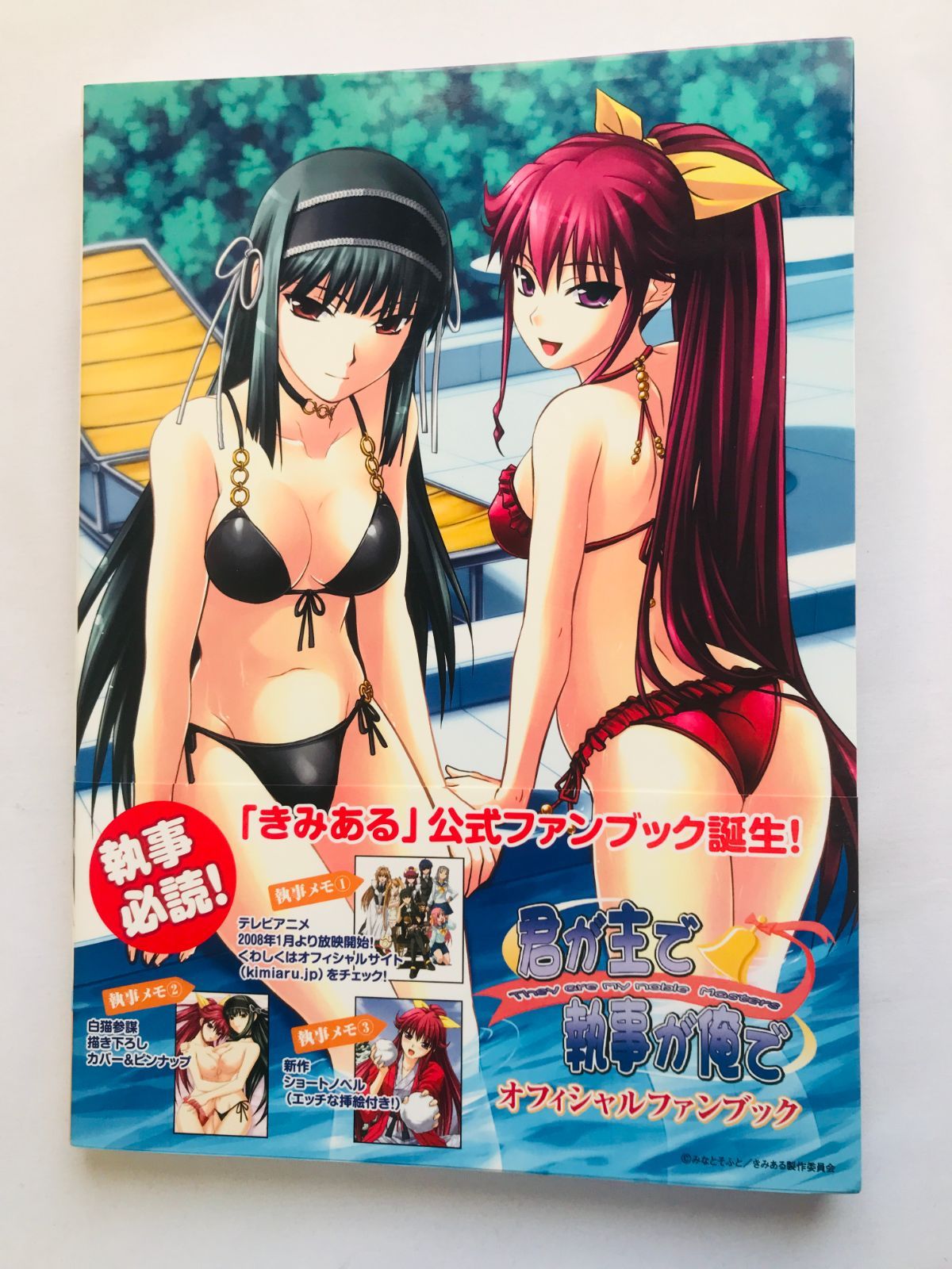 君が主で執事が俺で オフィシャルファンブック 帯 ポスター 初版 Kimi ga Aruji de Shitsuji Ore They Are My Noble Masters Fan Book Art w Obi Poster