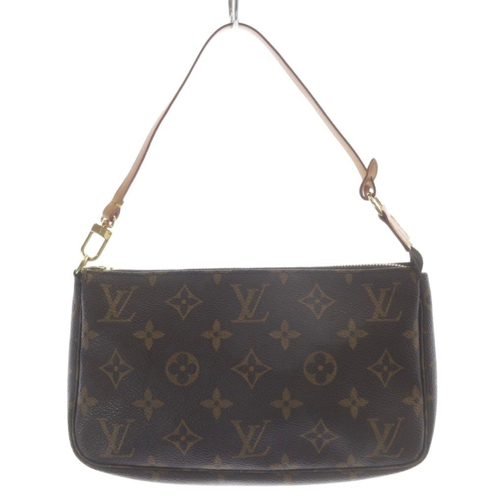 ルイヴィトン LOUIS VUITTON モノグラム ポシェット アクセソワール ハンドバッグ ワンハンドル ブラウン M51980 YO5 OH