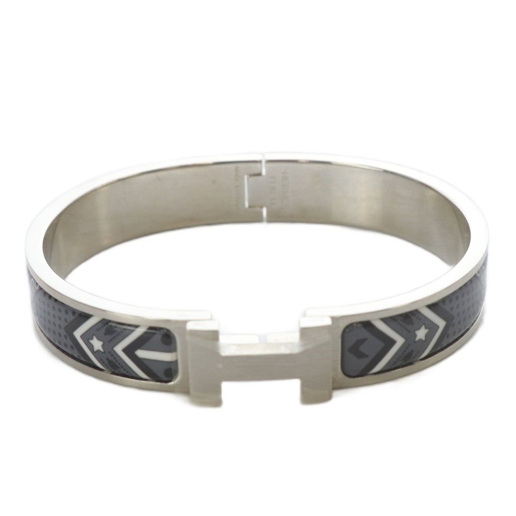 エルメス HERMES エナメルブレスレット クリックHH バンダナ グラン クラシック YO7 OH