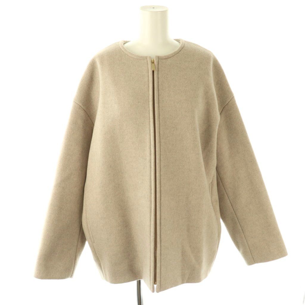 ノーブル NOBLE 23AW MTR レスジップショートコート ノー 36 ベージュ HK OS