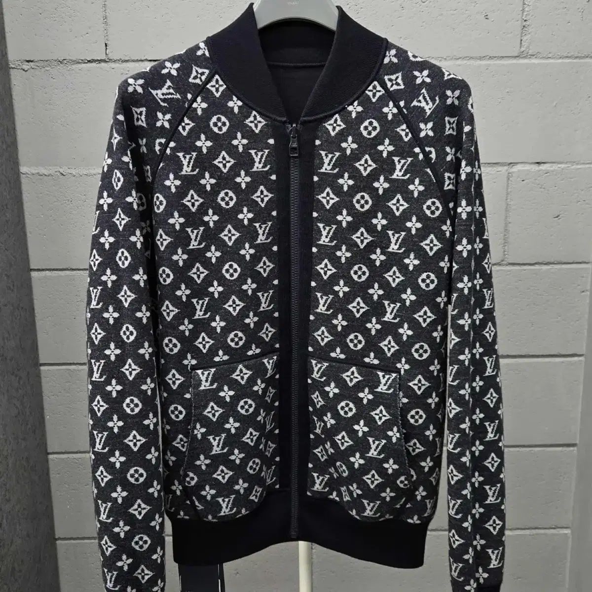 Sサイズ Louis Vuitton リバーシブル モノグラム ジップアップ カーディガン