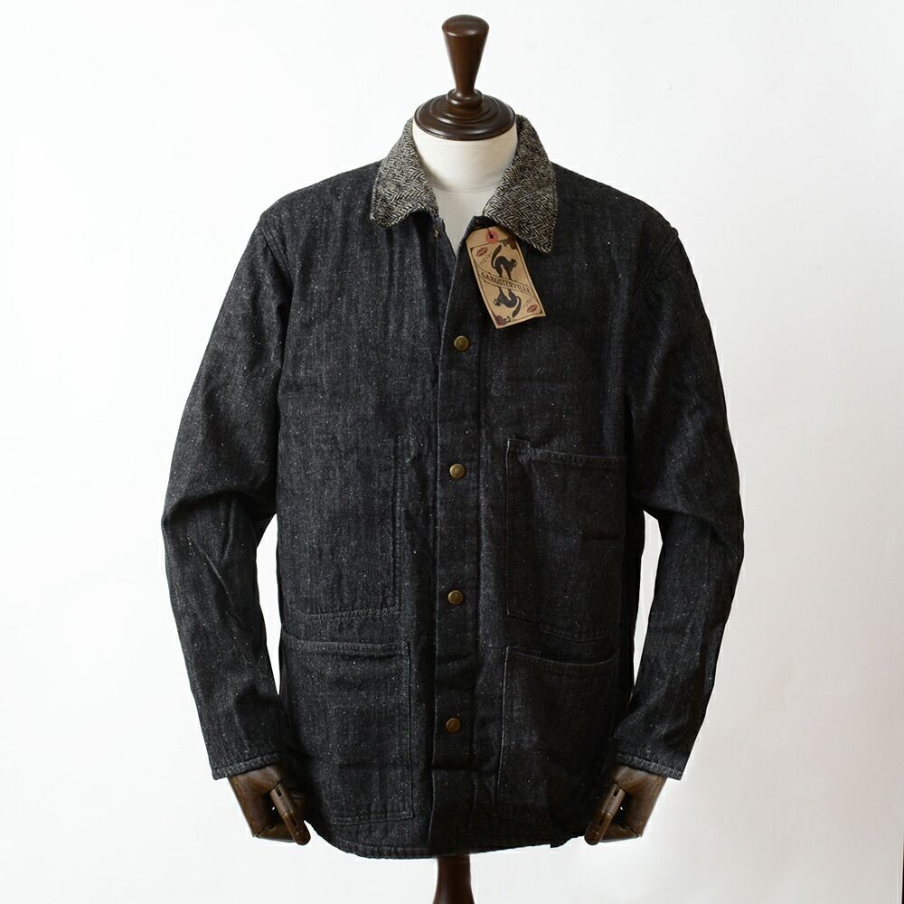 グラッドハンド 定価 42 800円 デニムカバーオール GSV 20 AW 07 L ブラック GLAD HAND fz 1055