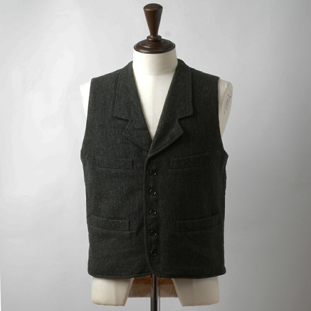 グラッドハンド ギャングスタービル ヒョウ柄ヂャカート生地 ベスト GSV 15 AW 16 M GLAD HAND fz 1127