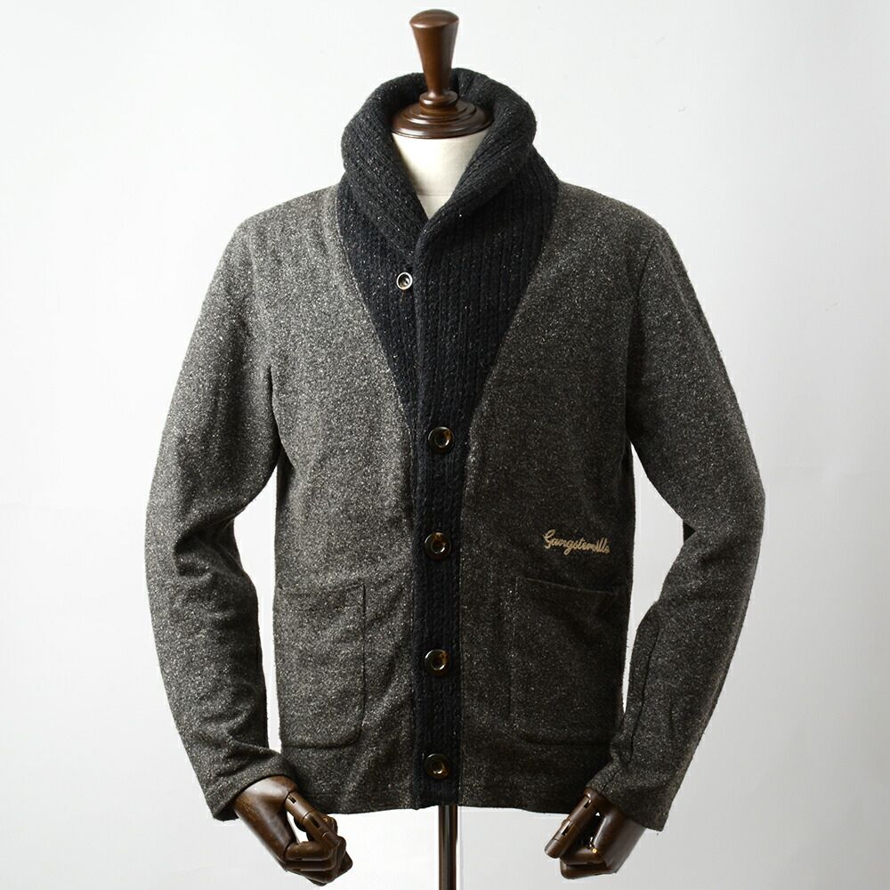 グラッドハンド ギャングスタービル ショール カーディガン GSV-12-AW-09 グレー GLAD HAND GANGSTERVILLE fz1130