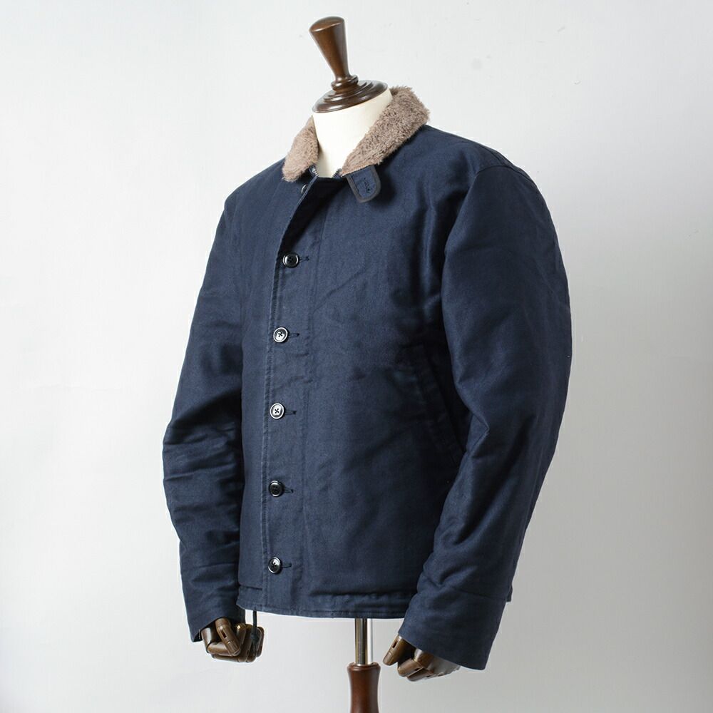 【新品未使用】Butcher products デッキジャケット　size36 Butcher products デッキジャケット 36 ネイビー ブッチャープロダクツ