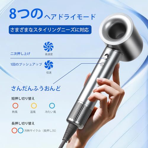 新品】【2025年新アップグレードドライヤー速乾】36億高濃度プラズマ