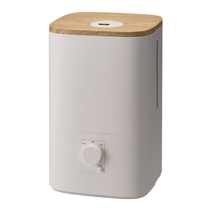 スリーアップ WOOD STYLE ハイブリッド式 加湿器 上部給水 11畳 4最大加湿量20 ml h 4 0 L グレージュ HB