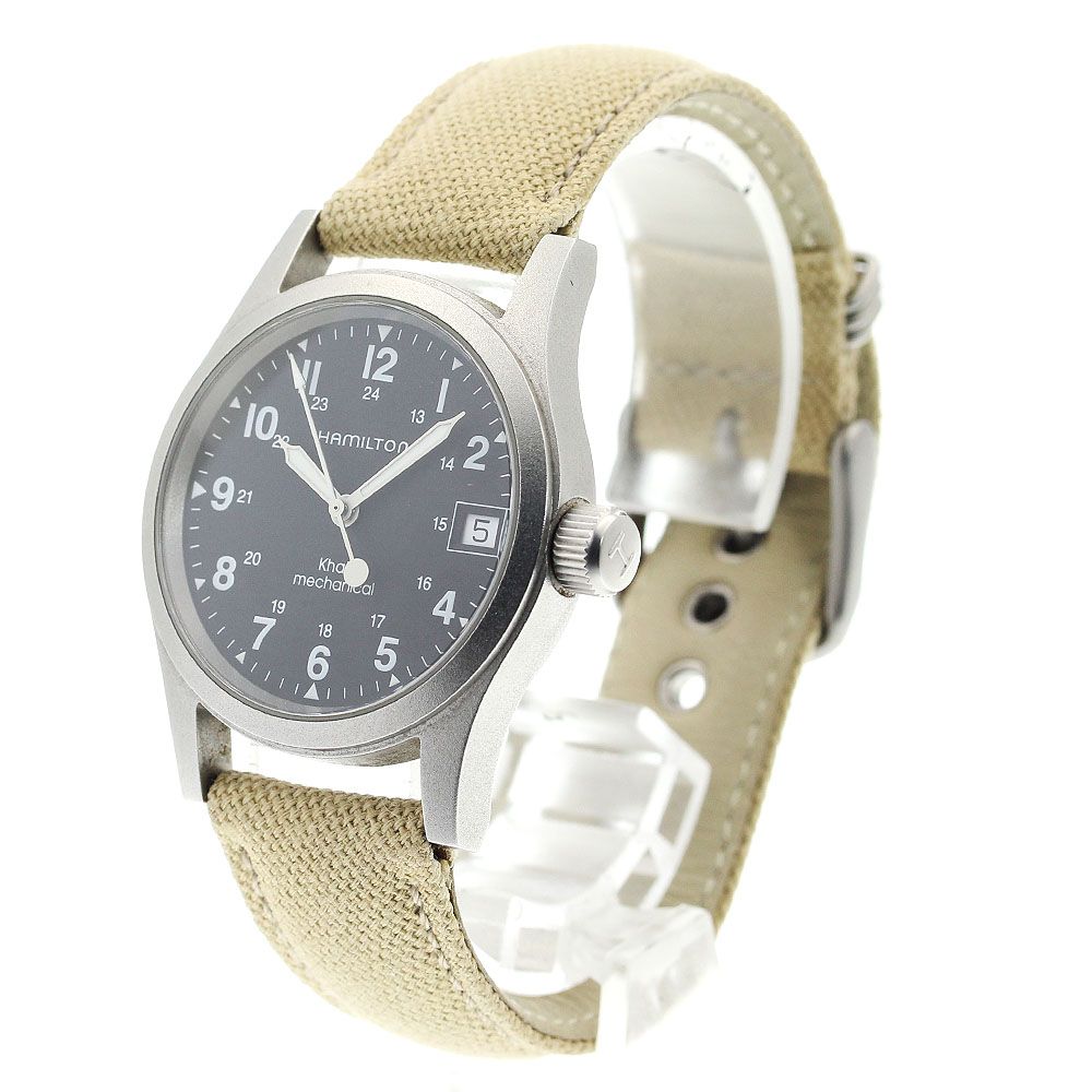 【希少✨ 美品】HAMILTON ハミルトン カーキ H693190 手巻き ハミルトン HAMILTON H693190 カーキ フィールド デイト 手巻き メンズ