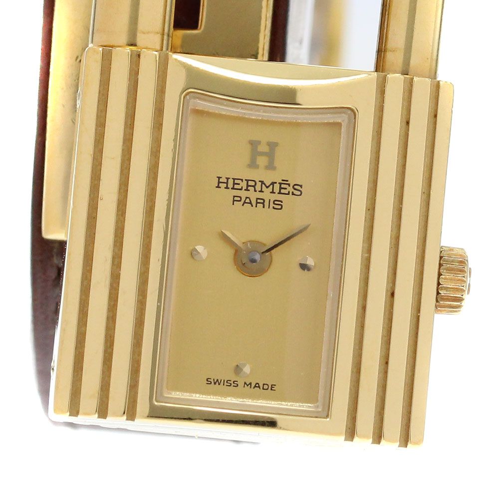 エルメス HERMES ケリークロシェット クォーツ レディース_919674