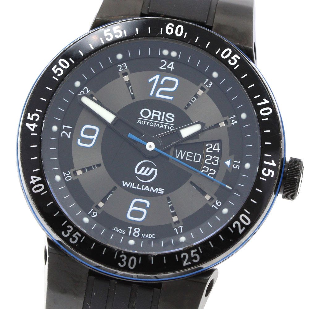 オーバーホール済！ORIS Williams オリス　ウィリアムズ F1自動巻 オリス ORIS 01.7634.4765.07 ウィリアムズ F1チーム デイデイト 自動