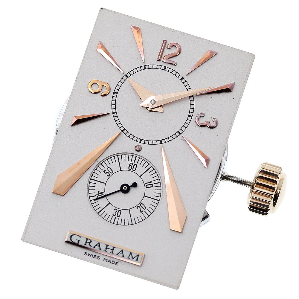 ジャンクグラハム GRAHAM スモールセコンド ムーブメント 手巻き メンズ_I-197