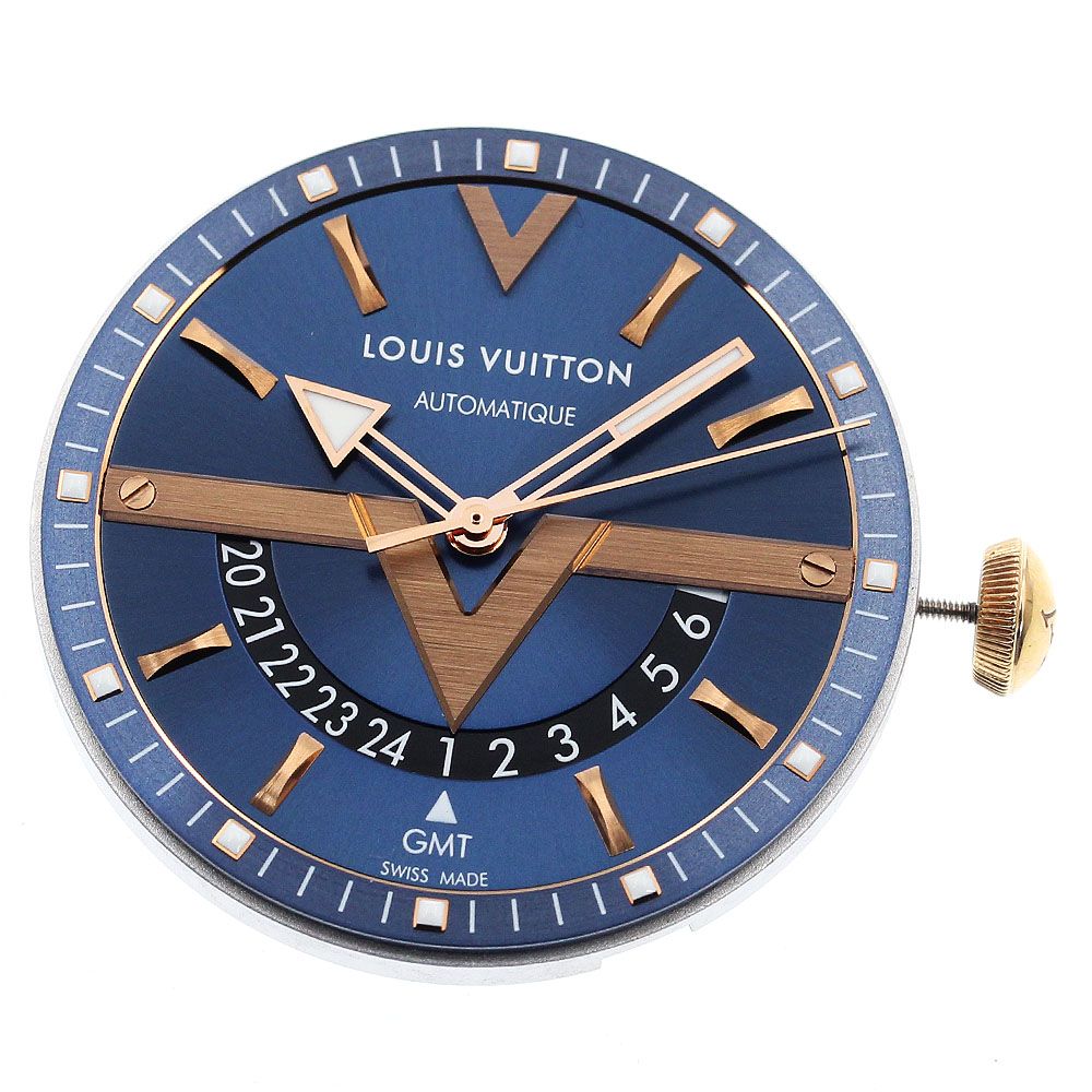 ルイ・ヴィトン LOUIS VUITTON GMT 自動巻き 時計 ラバーベルト 楽天