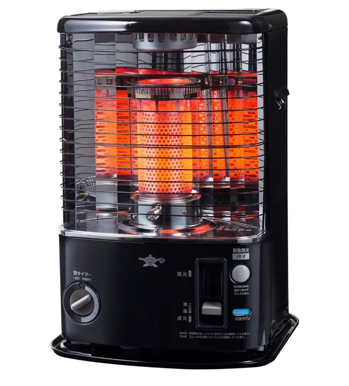 電源不要 高暖房力 アラジン 石油ストーブ ブラック 10畳対応 反射式 3 5 8 h切タイマー 簡単点火 防災 停電対策にも最適