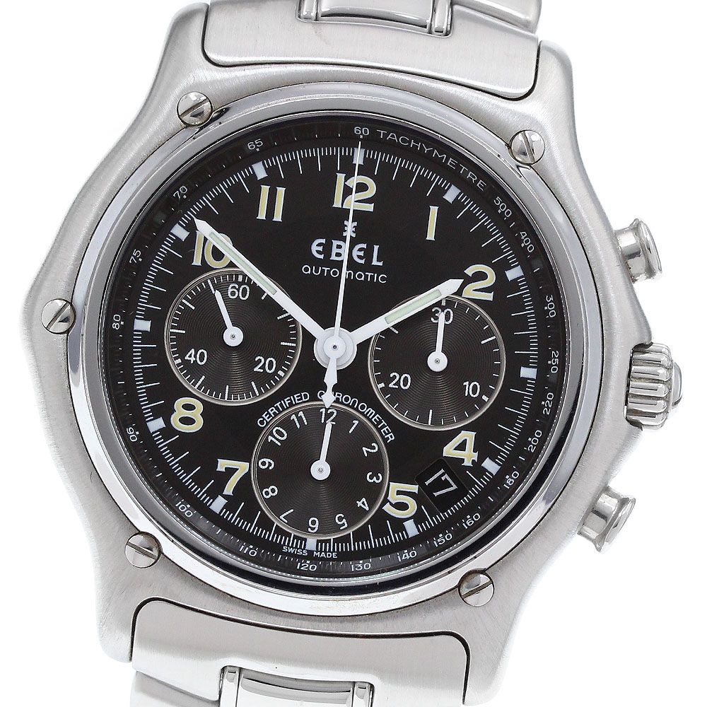 エベル EBEL 1911 モデュロール クロノグラフ 自動巻き メンズ 箱 保証書付き_916650