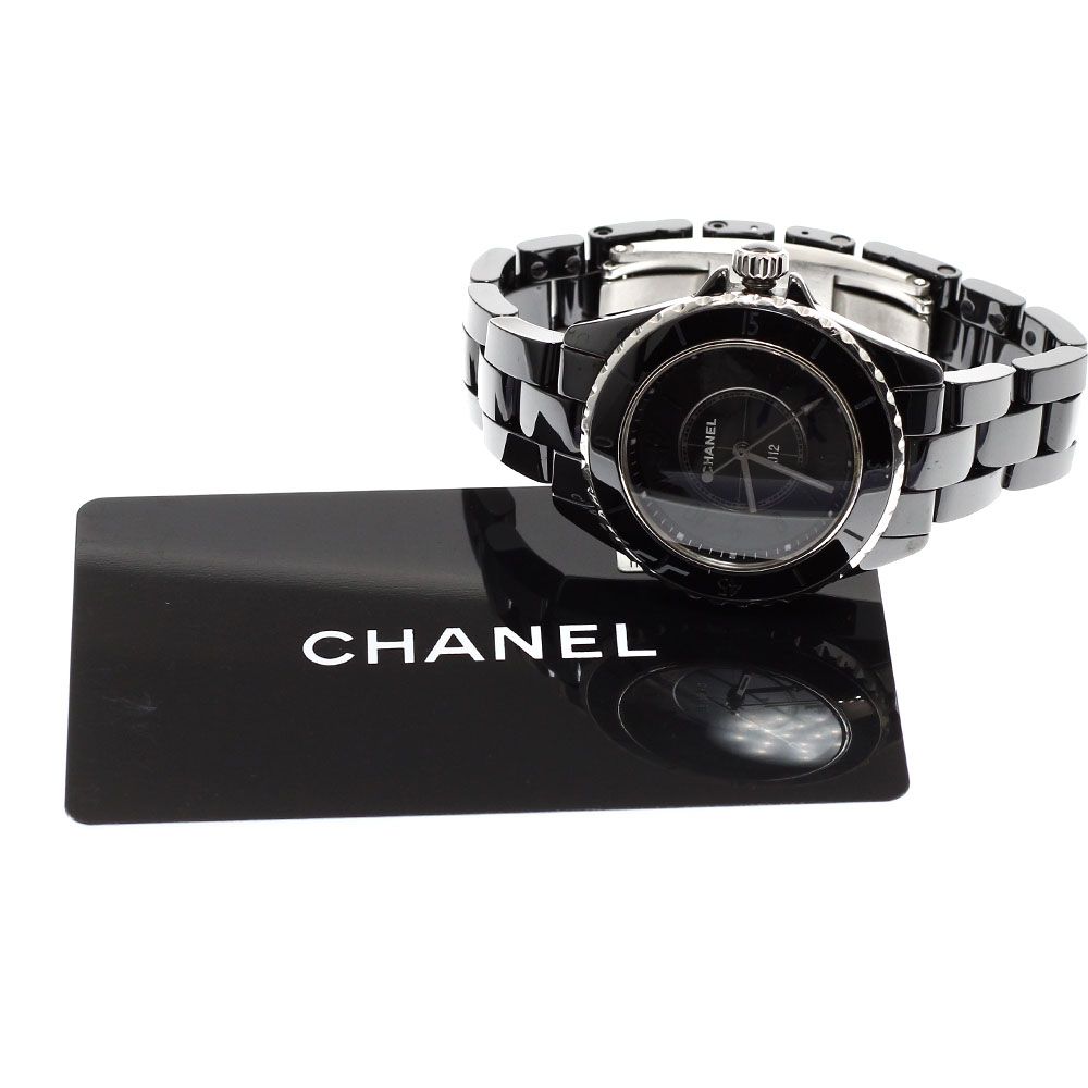 シャネル CHANEL H 6346 J 12 ファントム クォーツ レディース保証書付き_912820