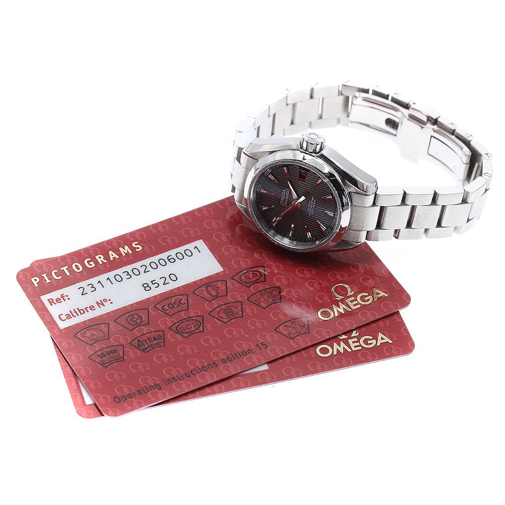 オメガ OMEGA 231.10.30.20.06.001 シーマスター アクアテラ デイト 自動巻き レディース保証書付き_916465