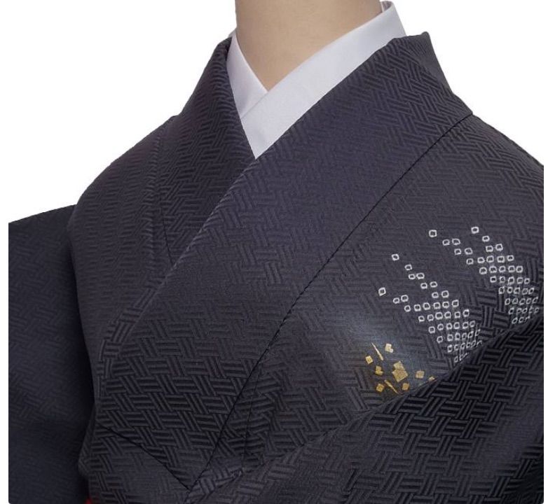 訪問着 疋田絞り 刺繍 友禅 紺 身丈145cm 裄62cm Sサイズ a1m7m1y3 パーティー 舞台 着物 接待 芸子 粋防水加工済 絹 美品 訳あり 繰越大きい 12,780円