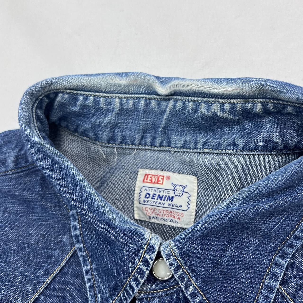 リーバイス デニムシャツ ショートホーン 復刻 Mサイズ アメリカ製