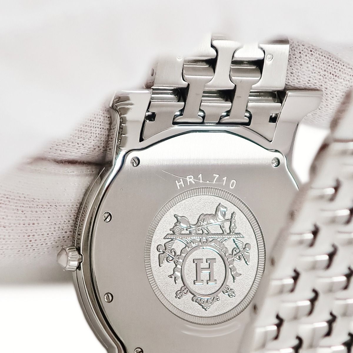  エルメス 腕時計 HR 1 710 鑑定済み ブランド 腕時計(クォーツ) 腕時計(アナログ)
