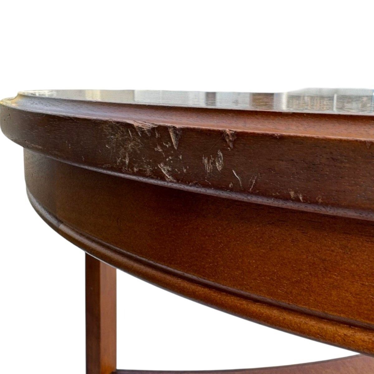 希少】 maruni マルニ 地中海シリーズ 天然木 サイドテーブル ラウンド