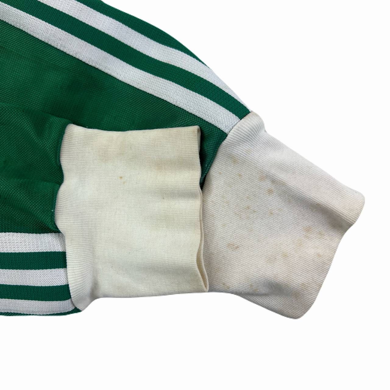 アディダス 80s ビンテージ 長袖 サッカー ユニフォーム 肘当て付 緑