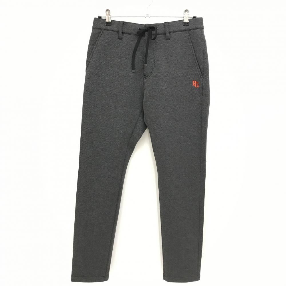 パーリーゲイツ パンツ グレー ヘリンボーン 微起毛 30周年 裏地ニコちゃん スマイル メンズ 4 M ゴルフウェア PEARLY GATES