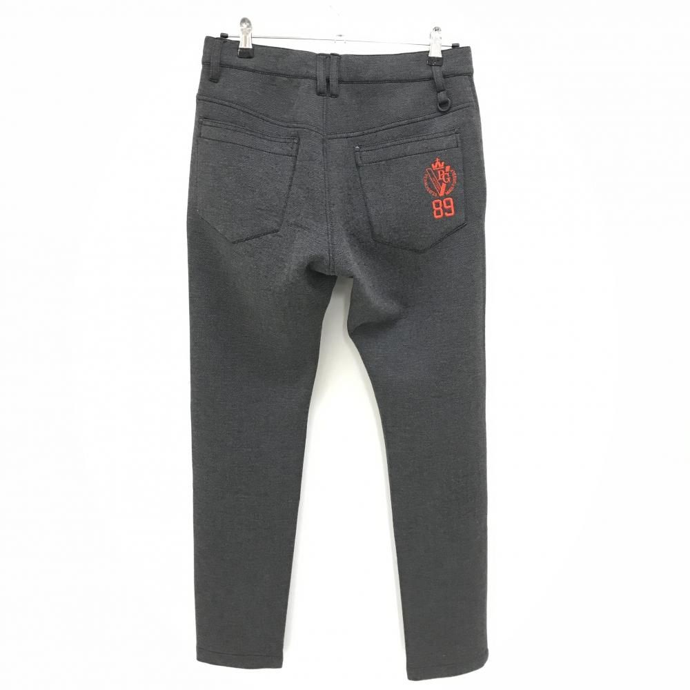 パーリーゲイツ パンツ グレー ヘリンボーン 微起毛 30周年 裏地ニコ